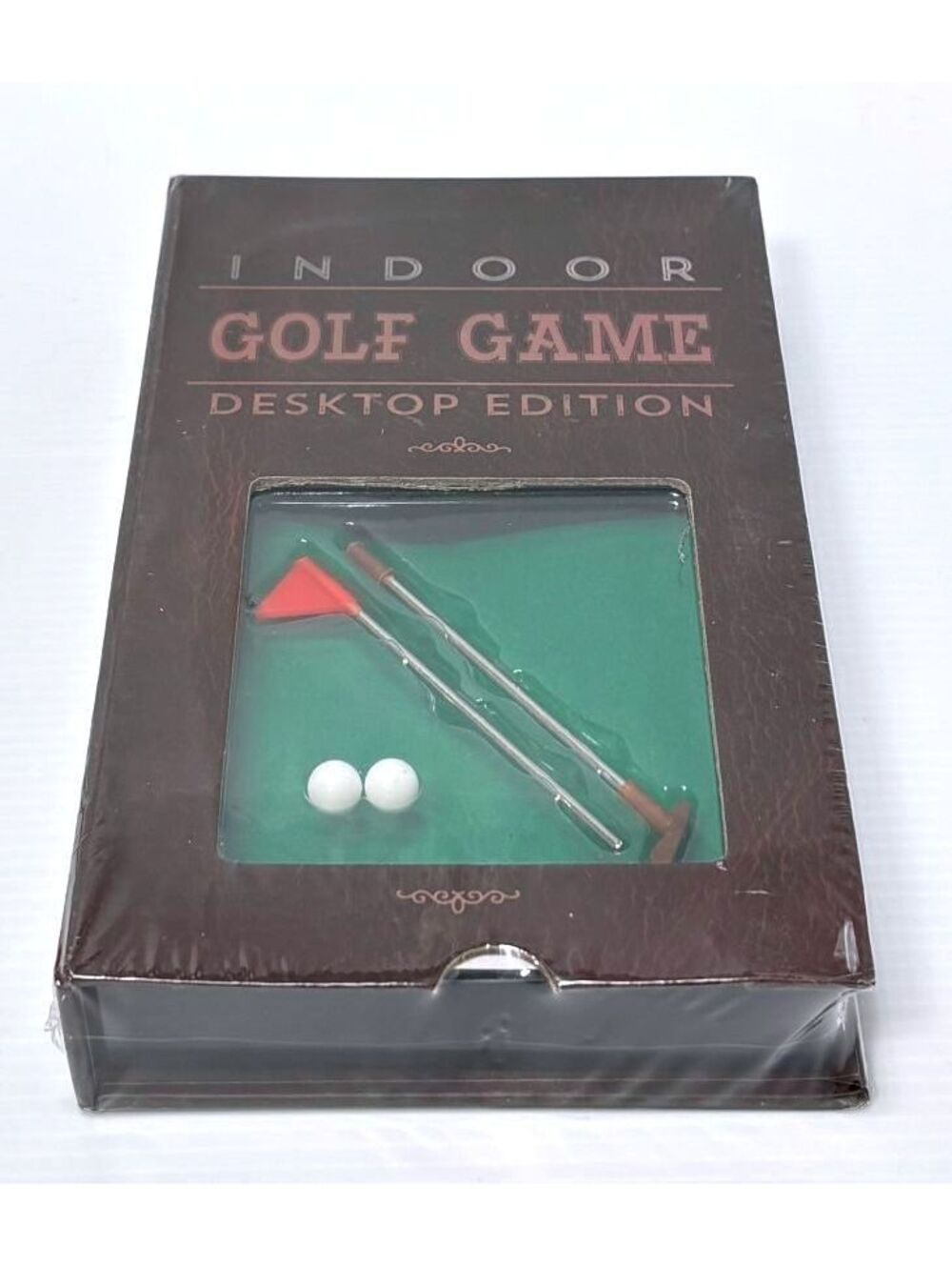 Indoor Golf Game Desktop Edition Mini Golf Table with 2 Balls, 1 Flag,1 Putter